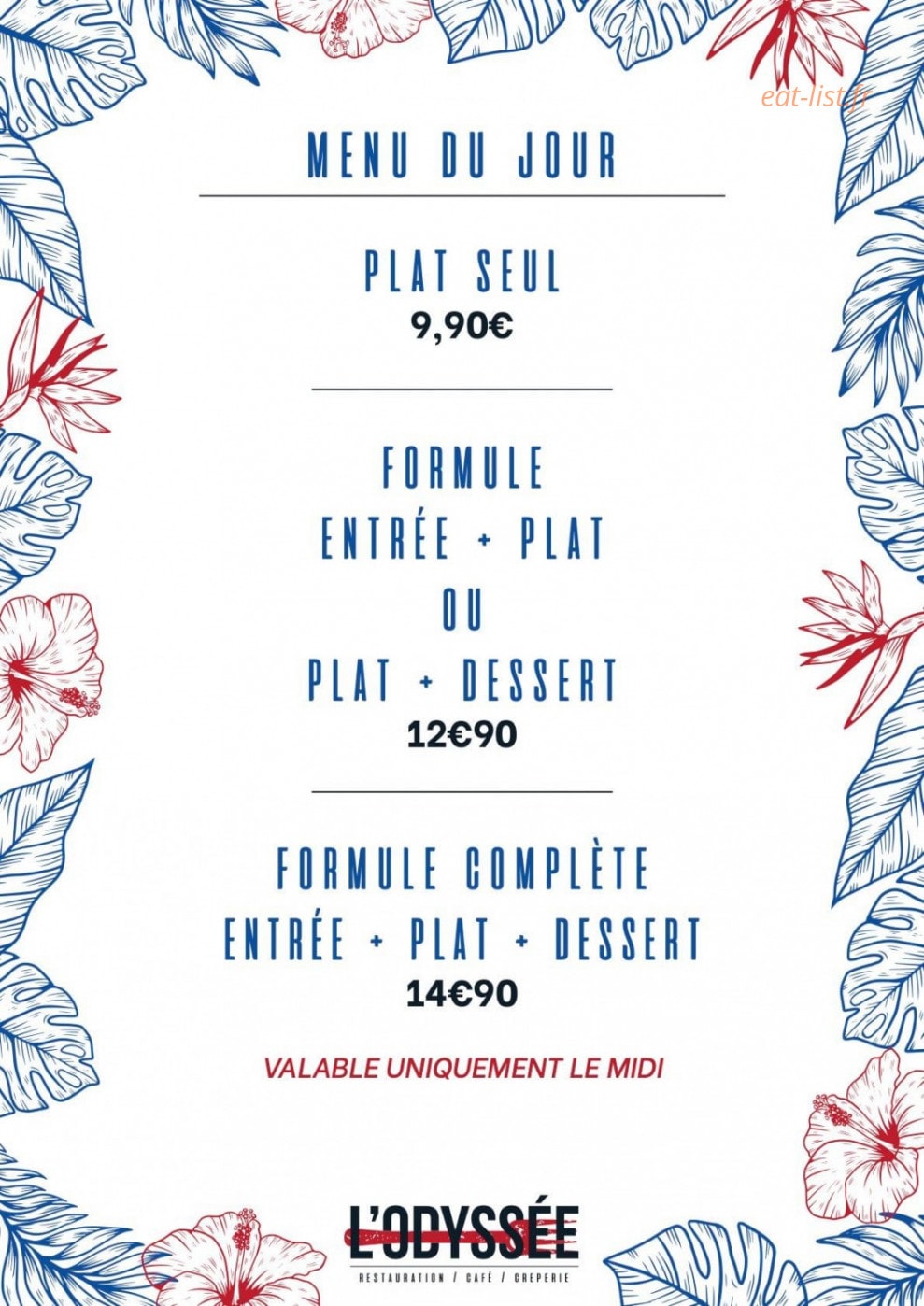 L'odyssée — carte page 1