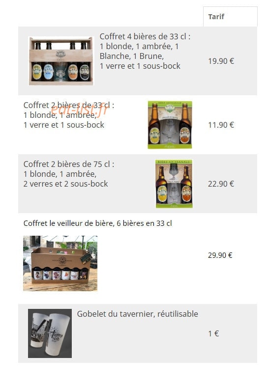 Taverne Du Temps — carte page 3
