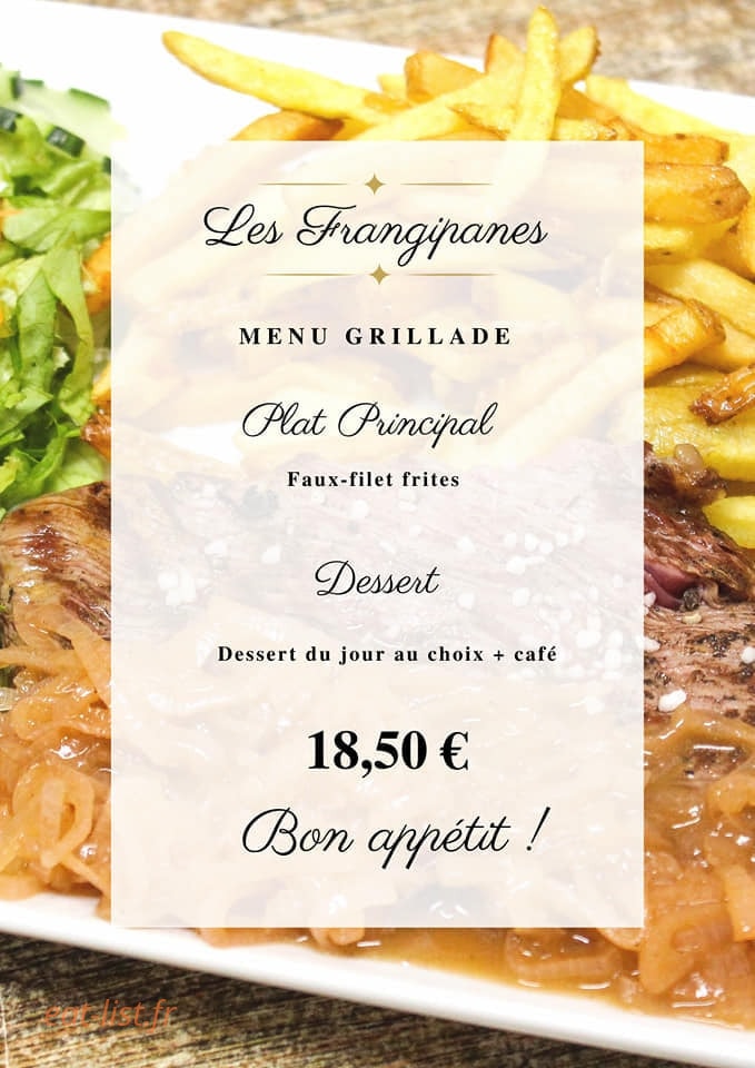 Les Frangipanes — carte page 1
