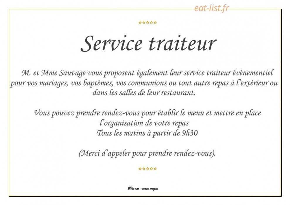 Les Gourmandises — carte page 7