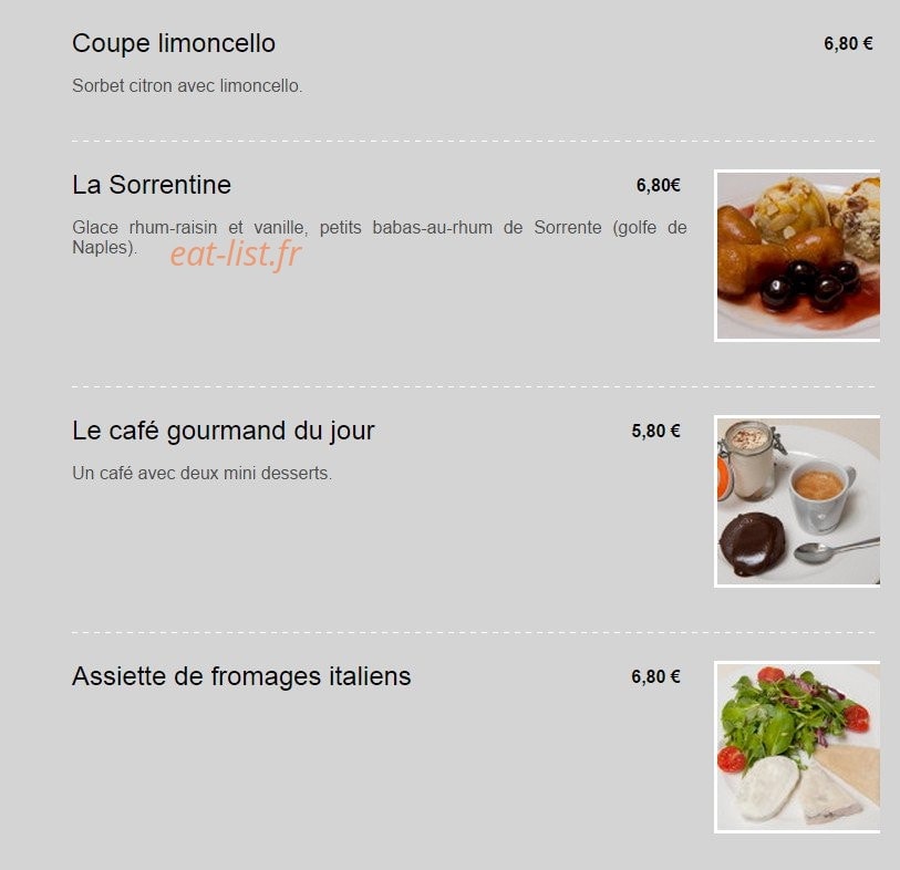Al dente — carte page 11
