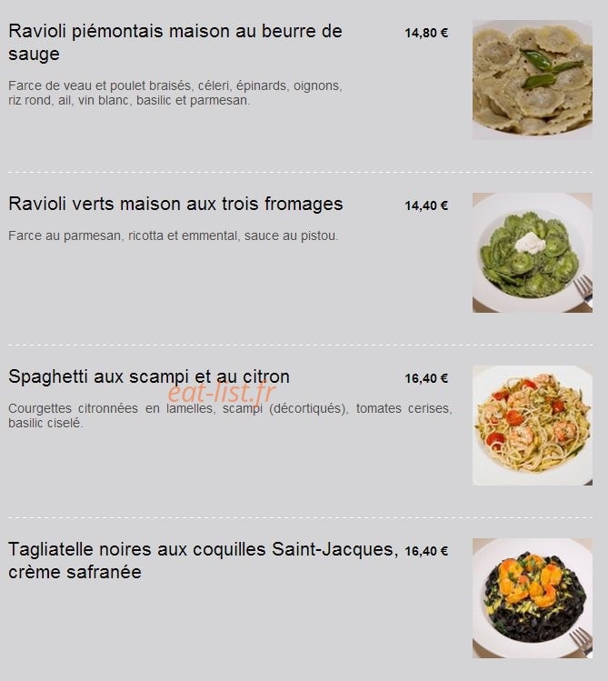 Al dente — carte page 4