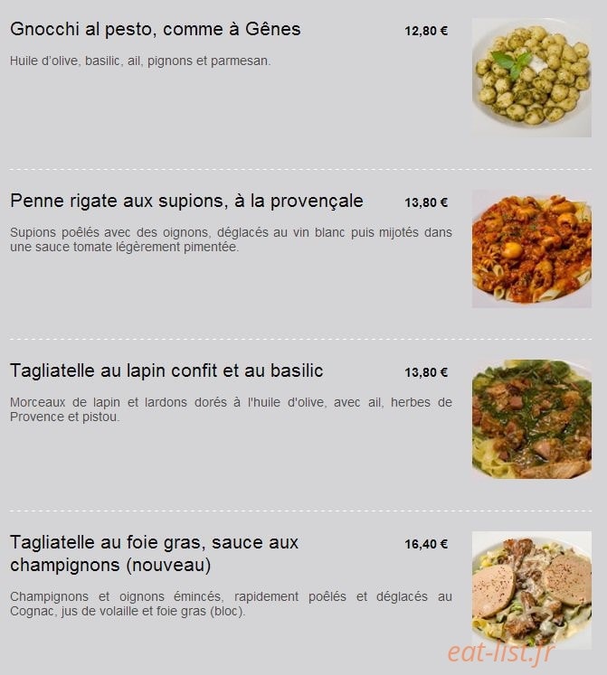 Al dente — carte page 3