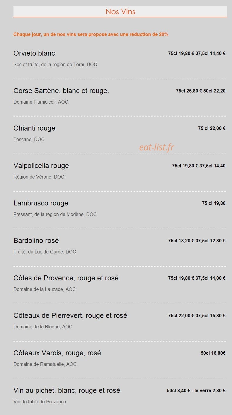 Al dente — carte page 13