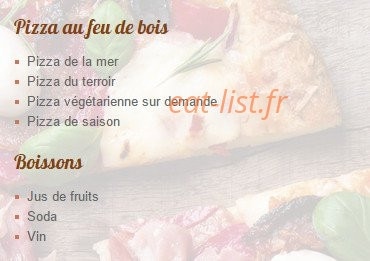 Allo Pizza Del Sol — carte page 1