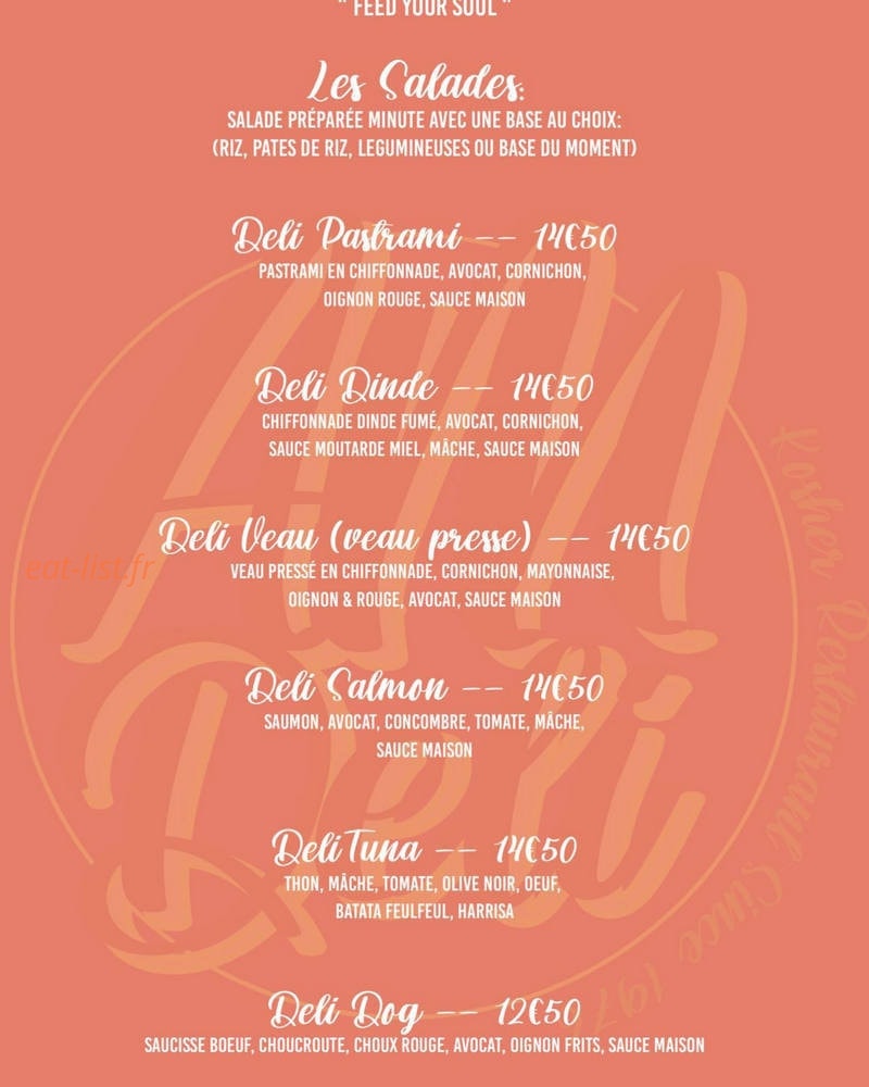 Am Deli — carte page 2