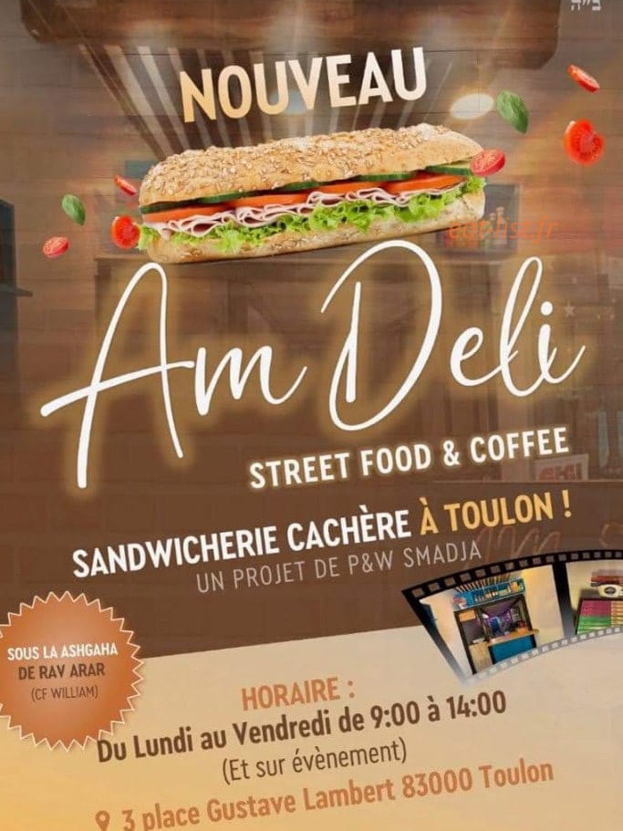 Am Deli — carte page 1