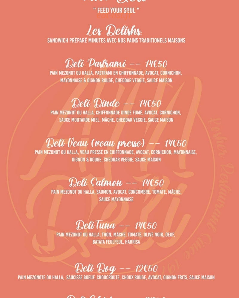 Am Deli — carte page 3