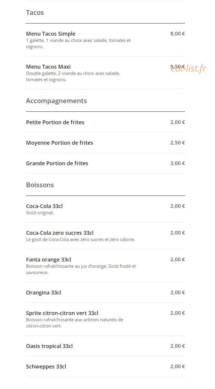 Antalya kebab — carte page 3