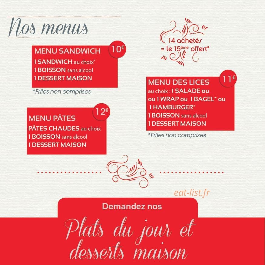 Au P'tit des Lices — carte page 7