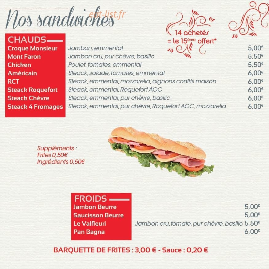 Au P'tit des Lices — carte page 4