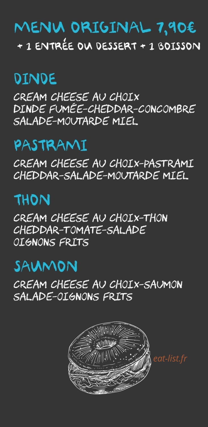 Bagel coffee — carte page 2