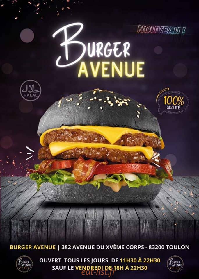 Burger Avenue — carte page 1