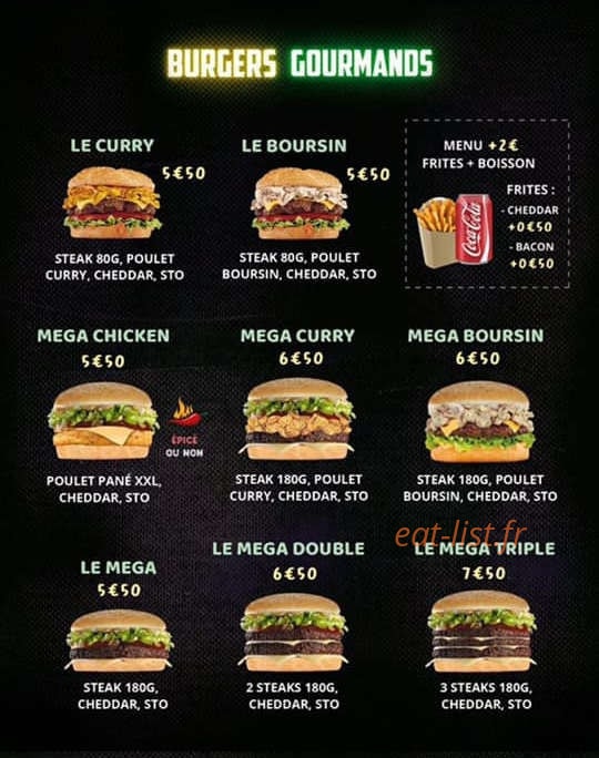 Burger Avenue — carte page 2