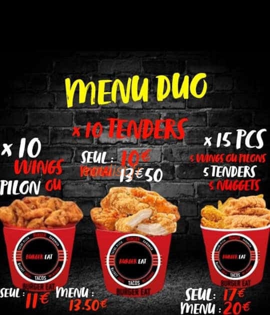 Burger eat — carte page 5