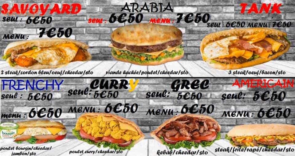 Burger eat — carte page 1
