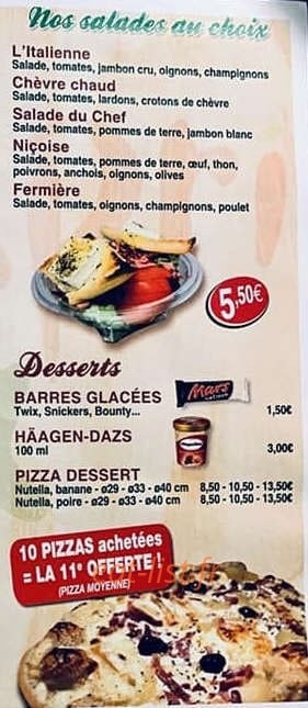 Capri pizza — carte page 5