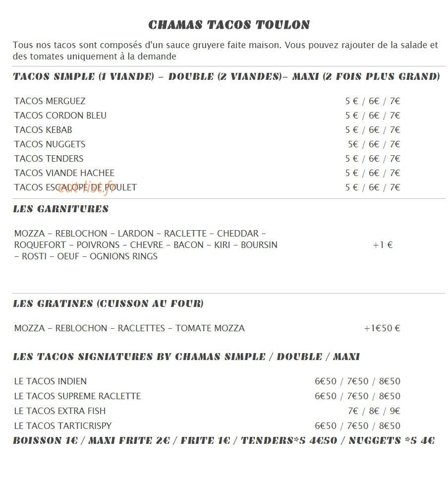 Chamas — carte page 1