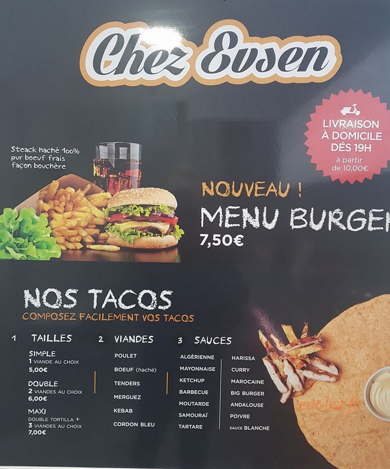 Chez Evsen — carte page 3