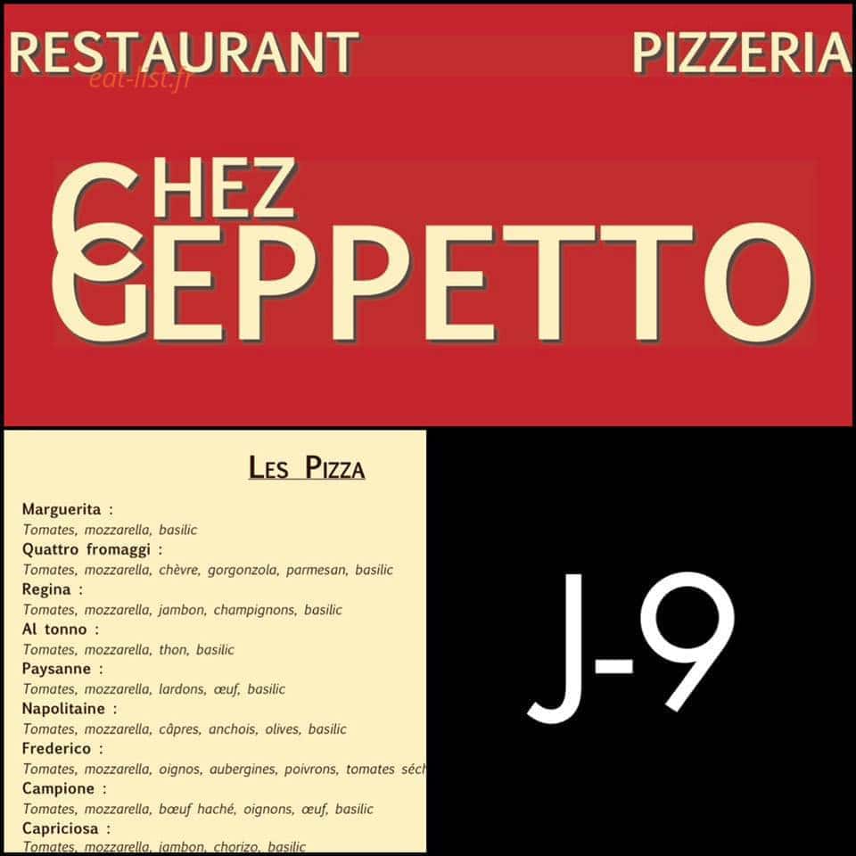 Chez Geppetto — carte page 1