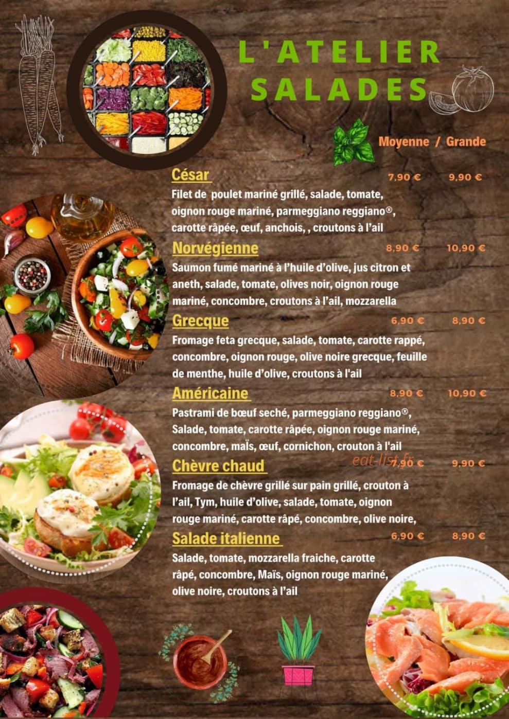 Chick'inway — carte page 5