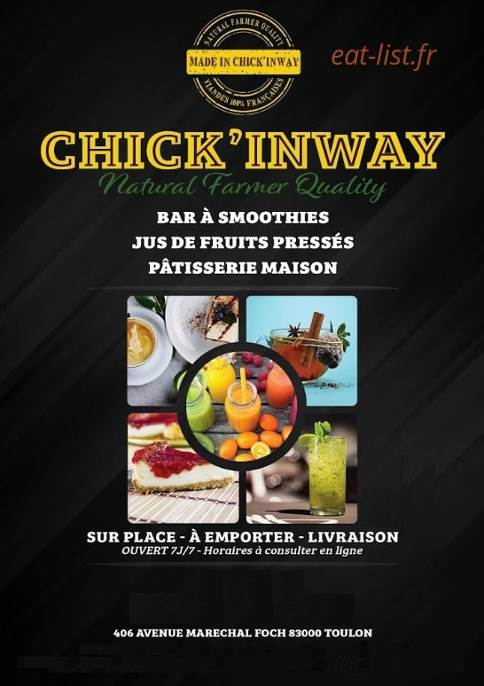 Chick'inway — carte page 1