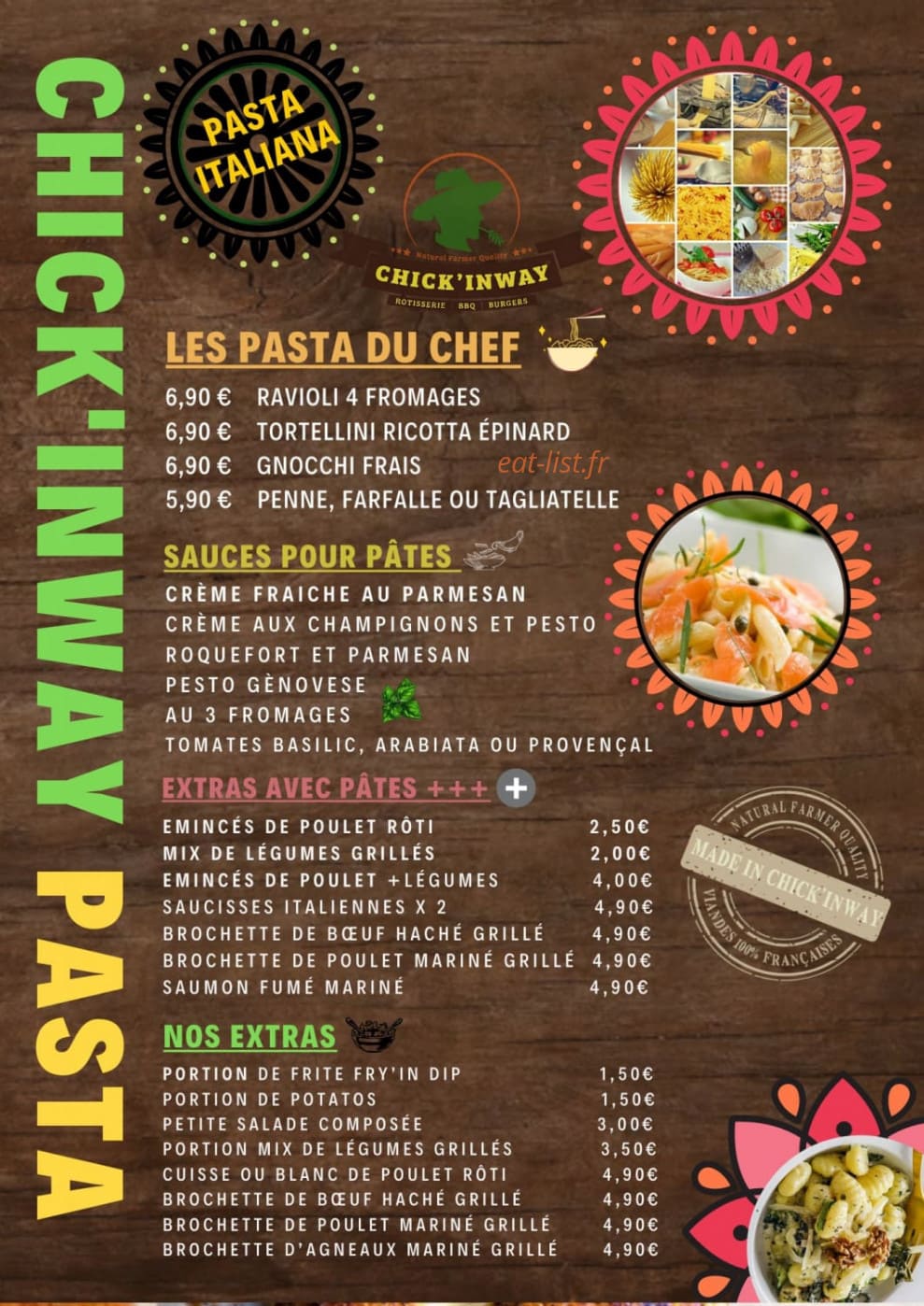 Chick'inway — carte page 4