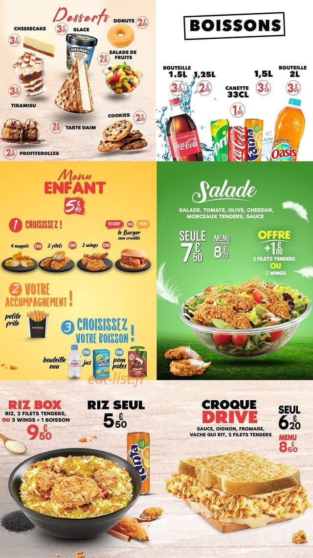Chicken drive — carte page 3