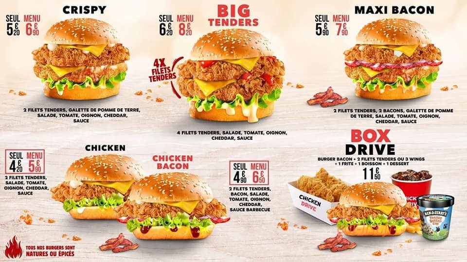 Chicken Drive — carte page 1