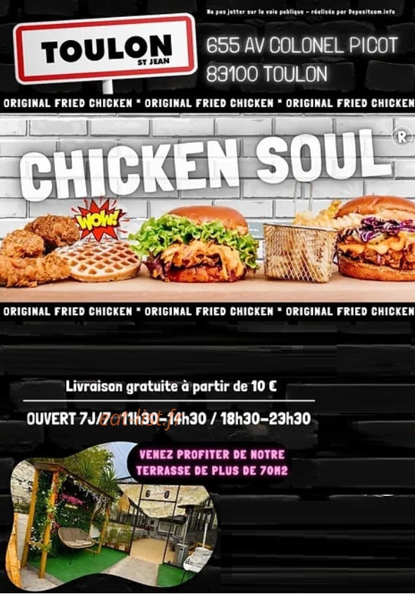 Chicken Soul — carte page 1