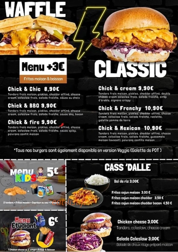 Chicken Soul — carte page 2