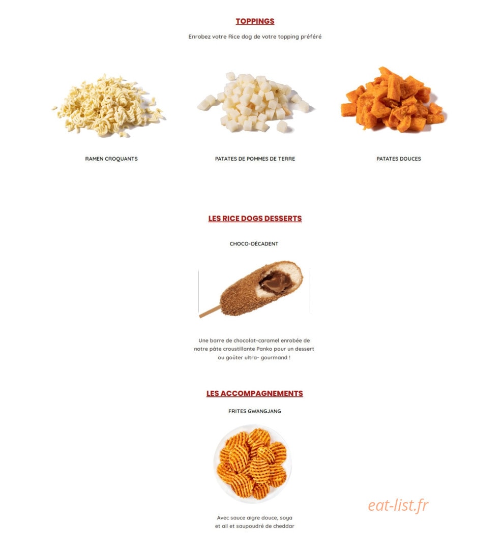 Chungchun Ricedog — carte page 3