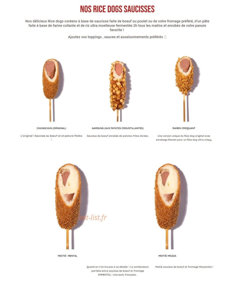 Chungchun Ricedog — carte page 1