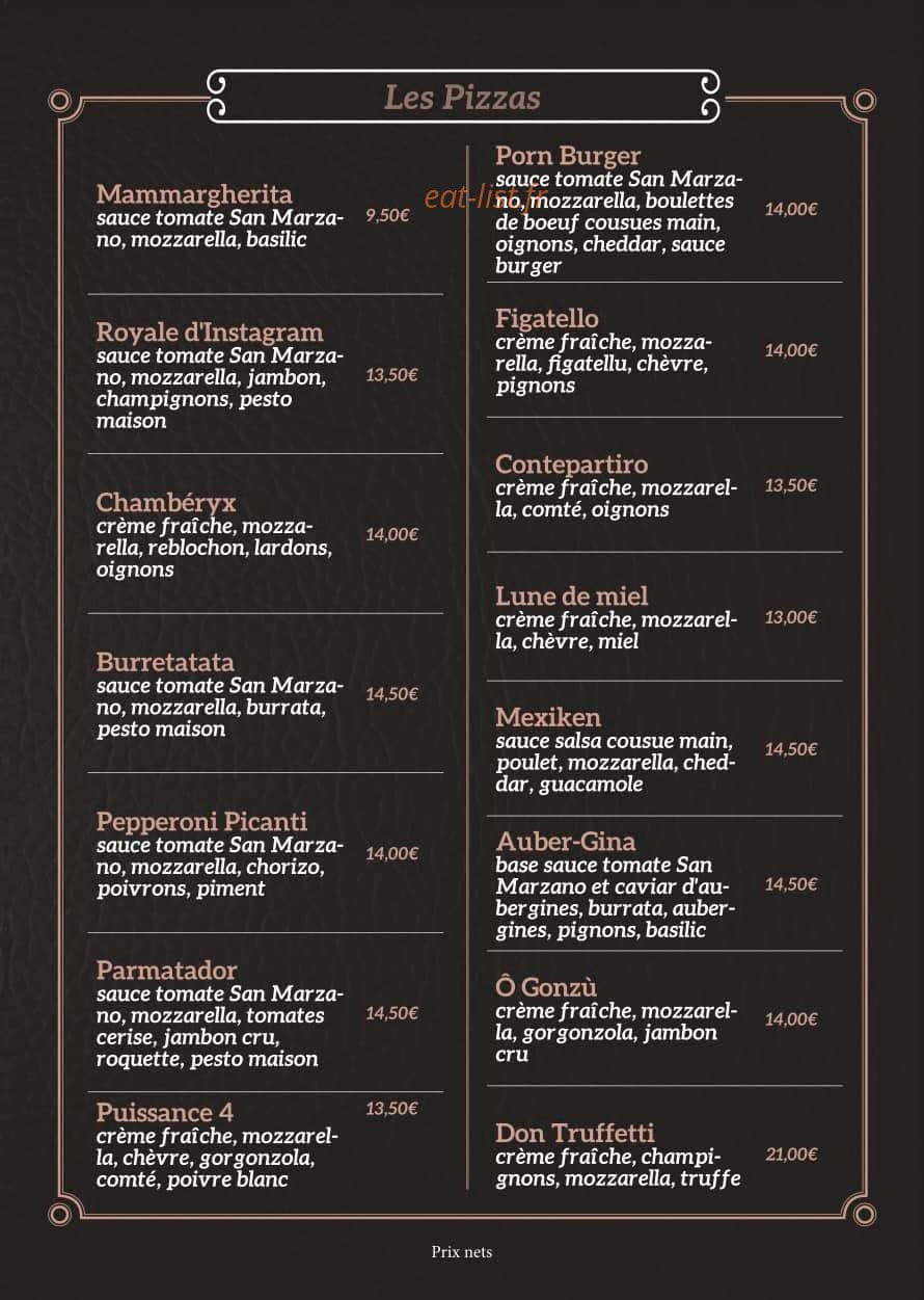 Club 57 — carte page 1