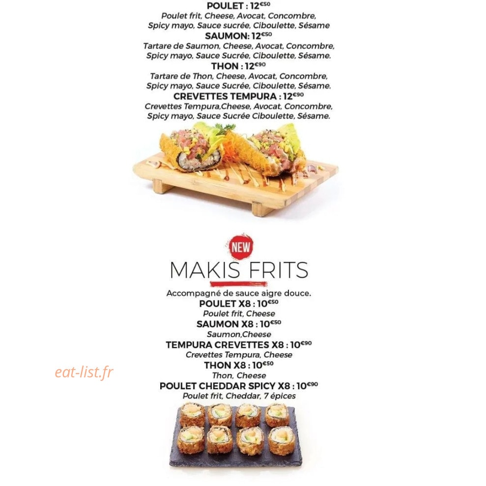 Côba Sushi — carte page 4