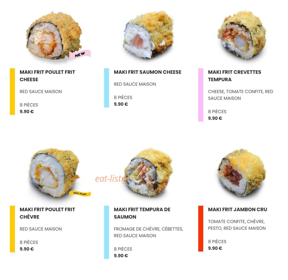 Easy Sushi — carte page 4