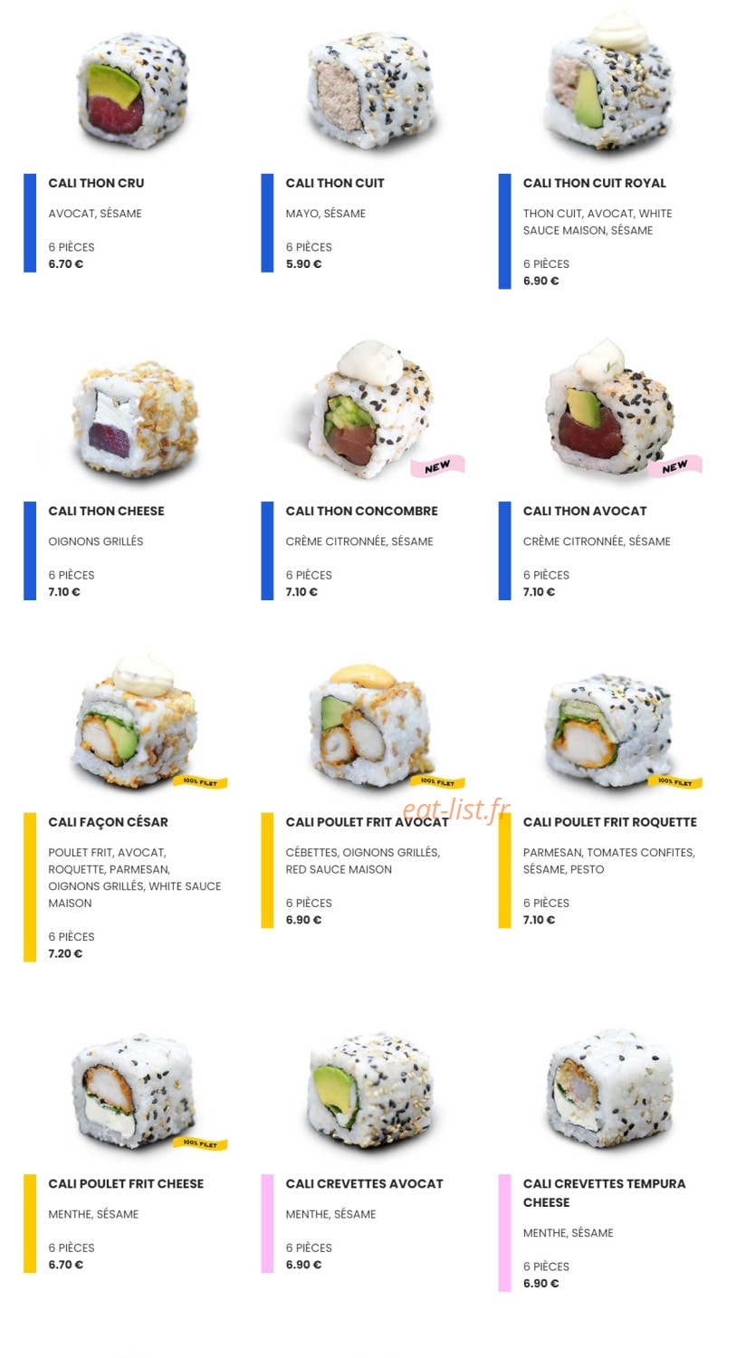 Easy Sushi — carte page 5