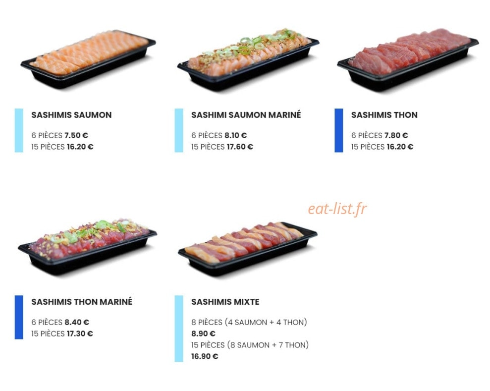 Easy Sushi — carte page 11