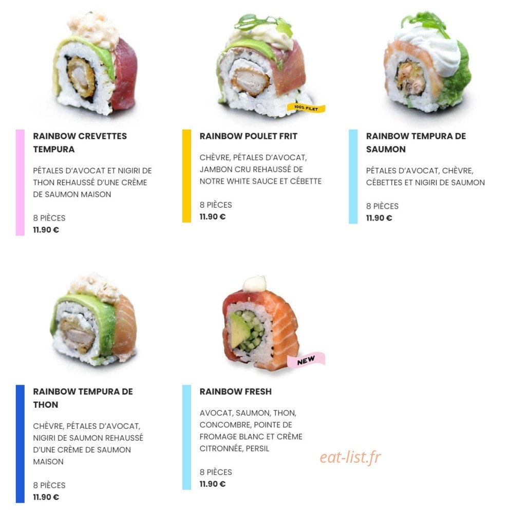 Easy Sushi — carte page 7