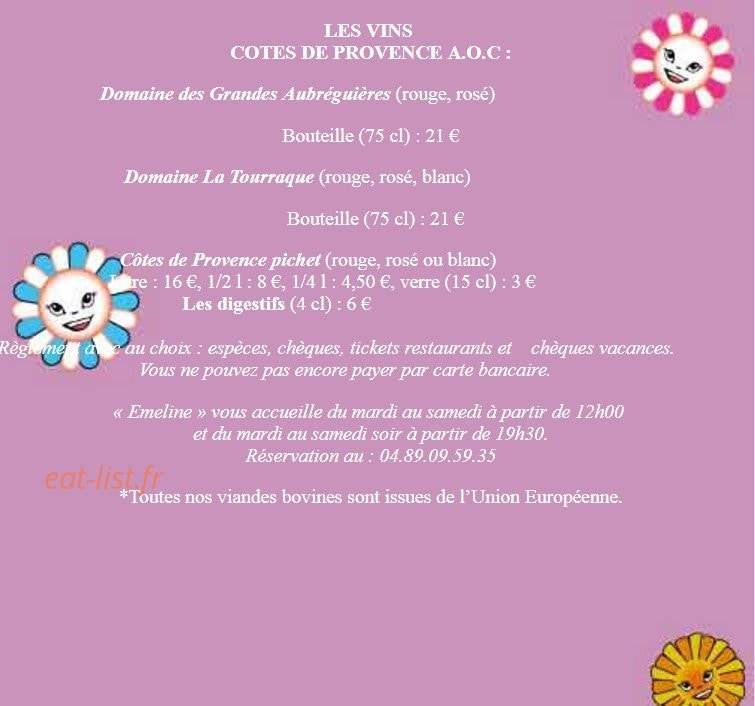 Emeline Dans Sa P'tite Cuisine — carte page 3