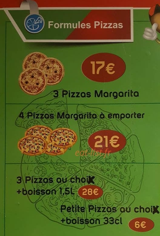 Escale Pizza — carte page 2