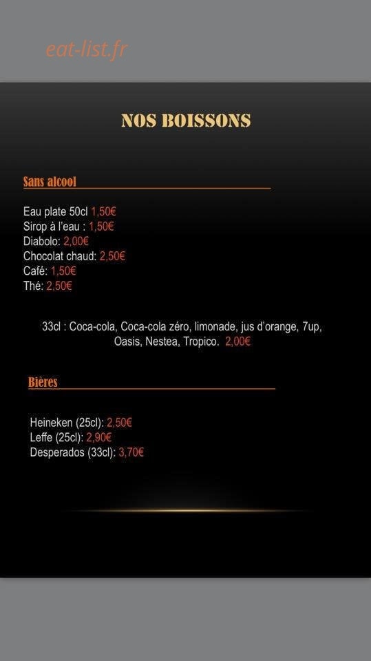 Gaudina Burgers — carte page 4