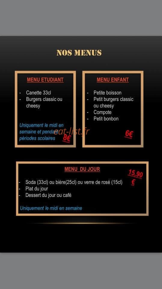Gaudina Burgers — carte page 2