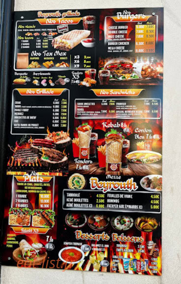 Grillade beyrouth — carte page 10