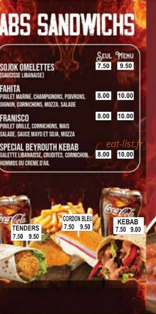 Grillade beyrouth — carte page 2