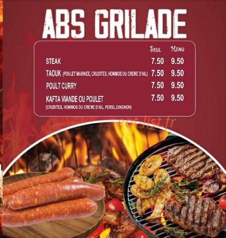 Grillade beyrouth — carte page 3