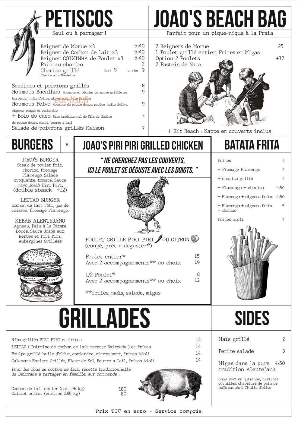 Joao's — carte page 2