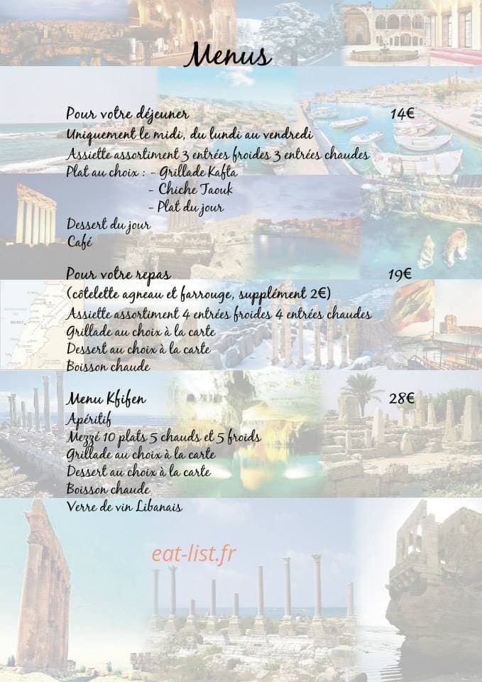Kfifen Coeur du Liban — carte page 2