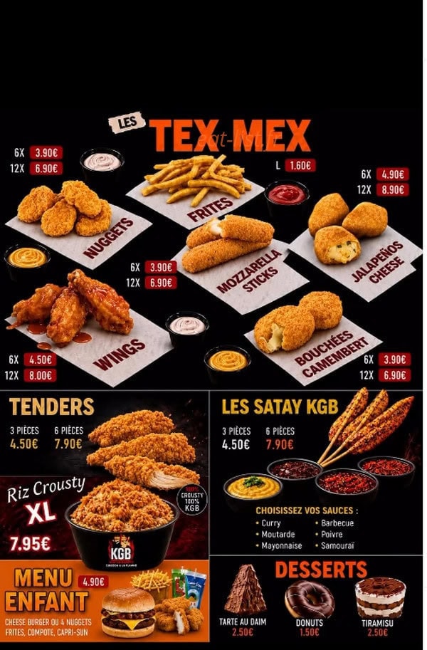 King Giga Burger-KGB — carte page 2