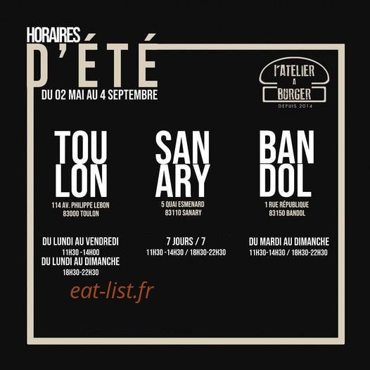 L' Atelier à Burger — carte page 3